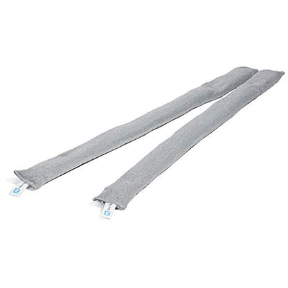 PIG Dryer-Safe Reusable Water Absorbent Sock - 2 Pack - 3" x 38" - Absorbs Up to 34 oz per Sock - Gray - PM50672 - color: Gray, style: 2-Pack