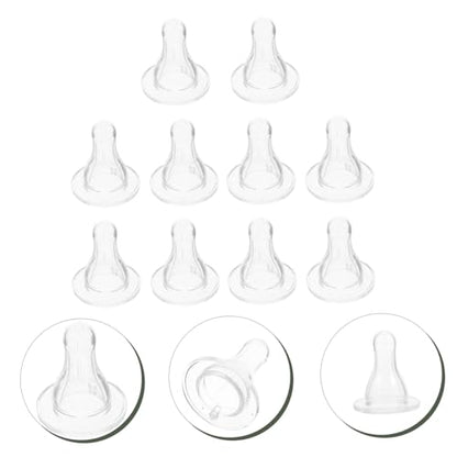 HANABASS 10pcs Silicone Goat Nipples for Lamb Feeding Wear-Resistant Pacifiers for Young Livestock Easy to Use Nursing Bottles Replacement for Old Nipples