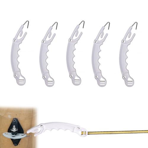 5 Pack Plastic Electric Fence Gate Handle, Insulated Plastic Hook, Suitable for Building Electric Fences - style: 5 Pack