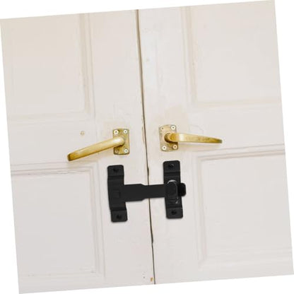 POPETPOP Stainless Steel Heavy Duty Barn Door Latch Lock Secure Flip Lock for Gates and Fences PET Cage Weather-Resistant Door Hardware