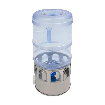 19L/5 Gallon Heated Chicken Waterer, Winter Freeze-Proof Heated Poultry Waterer, 80W Chicken Water Heater with 32-122℉ Temp Controlling, Poultry Water Fountain for Chickens Ducks
