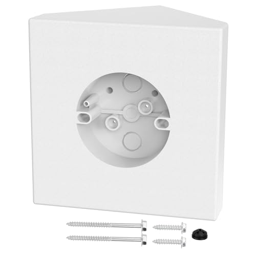 FB900-1 Cathedral Ceiling Fan Angle Mount Box, Mounting Bracket Kit, Fits Angles of 80 or Up, White, 1 Pack