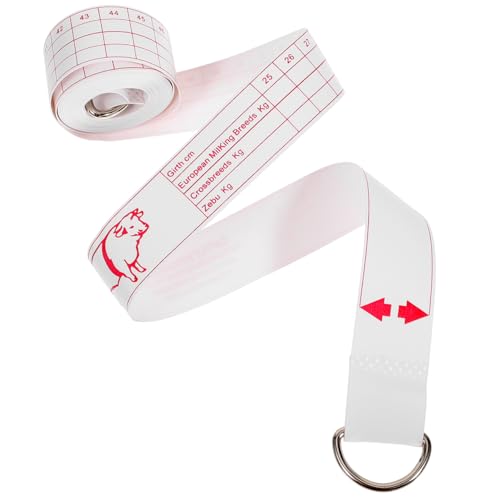 Mipcase Livestock Weight Tape for Horse Cattle Goat Portable Animal Measurer Easy to Use Accurate
