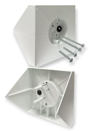 iMBAPrice Ceiling Fan Mounting Box IMBA-FB900, Cathedral Ceiling Fan Bracket Kit up to 80°, Heavy-Duty Electrical Box for Ceiling Fans & Light Fixtures, White, 1 Pack