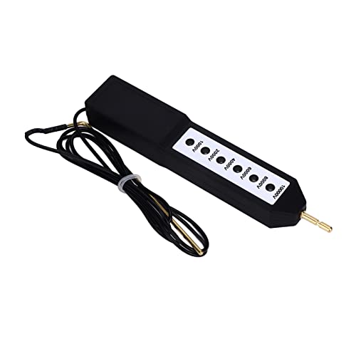 Electric Fence Tester Electric Fence Tester, Electric Fence Meter Voltage Meter 10KV Portable Tool with 6pcs Light for Farm
