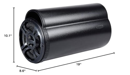 Bazooka BT8024DVC BT Series 8-Inch 4-Ohm Dual Passive Tube | Trademark Bass Tubes enclosure, 8 inch 300W dual voice coil woofer, straps included - style: 8" 4 Ohm DVC