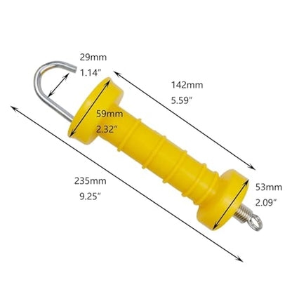 8Pcs Electric Fence Gate Handle Insulated Spring Handles Plastic Door Ranch Accessories