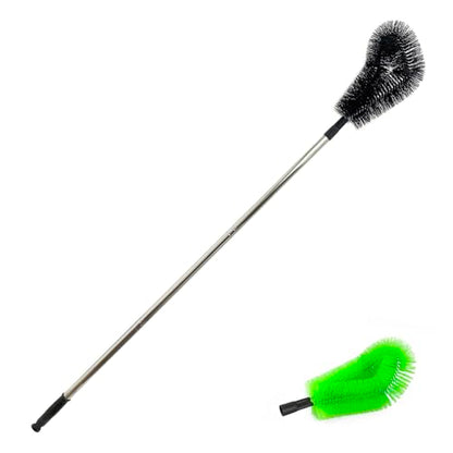 1 pcs 120 cm Huge Tank Brush (Green, with Extra Black Head), Big Brush Head Size (32 cm), Long Handle, with Extendable Stainless Steel Pole, PP Stiff-Bristled, for Large Water Bucket - color: 1 Pcs 120 Cm (Green)+extra Black Head