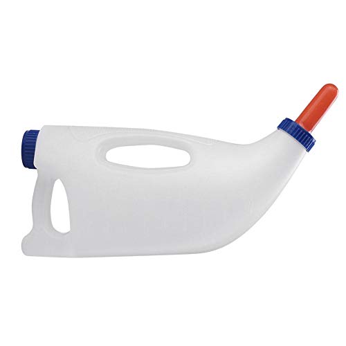 Calf Milk Bottle Horizontal Cow Nursing Bottle Farm Feeding Equipment New Born Calf Nurser with Handle & Nipple 4L