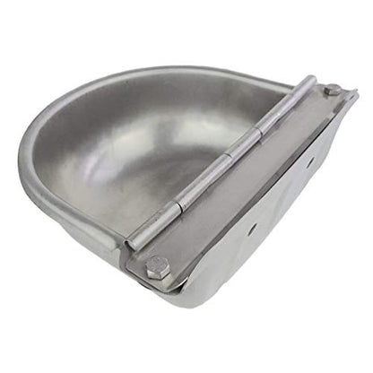 Automatic Dog Water Dispenser Stainless Steel Drinking Bowl for Livestock | Self Filling,Keep Water Fresh, Anti-bite, Easy to assemble, Float Valve, Wall Mounted ,outdoor Indoor for chicken, Goat, Cat