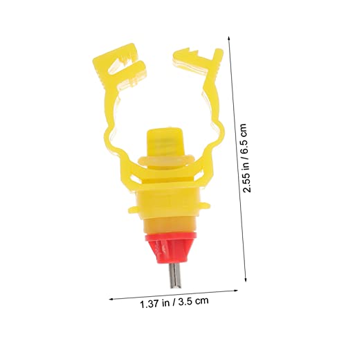 20pcs Poultry Water Feeder Automatic Chicken Waterer for Hens Ducks and Game Birds Durable Screw Style Drinker for Buckets and Coop Use Color