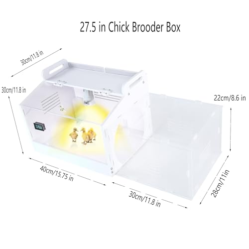 Iarge-Scale Chick brooder Box Quail Cage Egg Incubator Chick Starter Kit Chicken Brooder 20-35