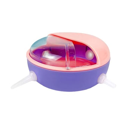 Pet Milk Dispenser Dog Cats Feeding Bowl for Small Animal Whelping 4 Nipples Pet Feeder - color: B