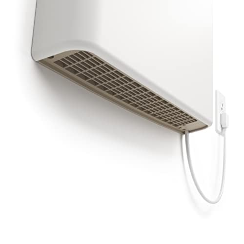 EnviMAX Plug-in Electric Panel Wall Heaters for Large Rooms, 1000 Watts, 24/7 Heating w/Safety Sensor Protection, Patented Quiet Fan-less Design, Easy 2-Min Install, Indoor Space Heater, Made in USA