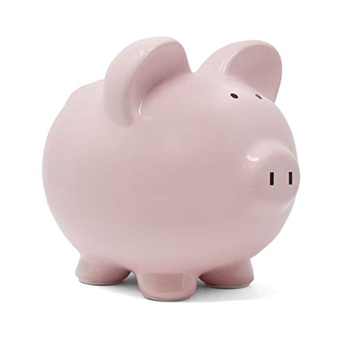 Child to Cherish Ceramic Piggy Bank, Pink - color: Pink
