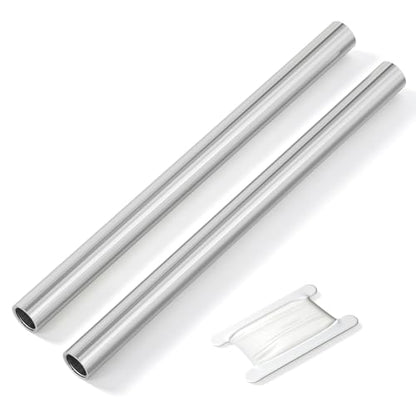 TAISHER 2PCS Stainless Steel Pipe Fittings, 1/4" NPT x 1/4" NPT Female Threaded, 12" Length Nipple Cast Pipe - size: 1/4" FNPT 2pcs