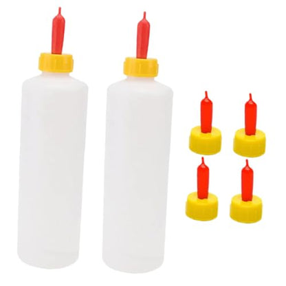 BESPORTBLE 2sets Daily Use Nursing Bottles Goat Milk Bottle for Calf Piglet Safe Easy to Clean Feeding Containers