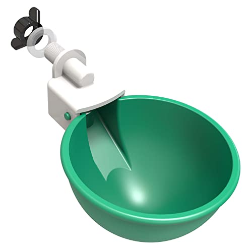 Large Automatic Chicken Waterer Cups, Chicken Water Feeder Suitable for Chicks, Duck, Goose, Turkey and Bunny, DIY Poultry Water Feeder Kit (2 Pack-Green) - color: Green, size: Pack of 2