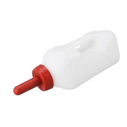 2L Calf Bottle, Thicken Leakproof Silicone Screw Nipple Calf Nursing Feeding Bottle with Hand Grip Handle Milk Pot Goats Feeder Livestock Supplies for Farm Pasture Equipment (Horizontal Milk Pot) - style: Horizontal Milk Pot