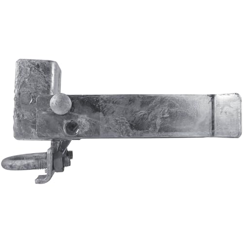Commercial Single GATE Strong Arm Latch for 3" Fence Post - and 1-5/8" Thru 2" Chain Link or Round Pipe Gate Frames (Each) - size: 3" Single Gate