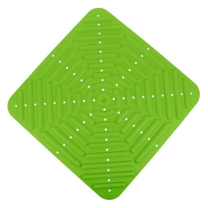 Kisangel Silicone Chicken Nesting Pads for Laying Eggs Reusable Nonskid Nest Box Liners Breathable Egg Protection Mats for Chicken 2-Pack - color: Green
