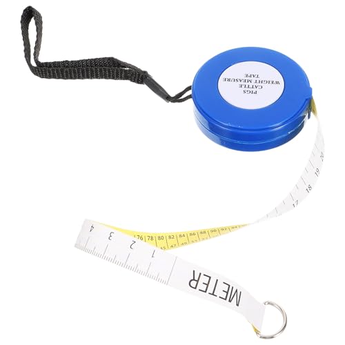 2.5m Animal Weight Tape Measure for Cattle, Pig, Goat – Blue Multipurpose Livestock Measuring Tape for Body Circumference and Weight Estimation