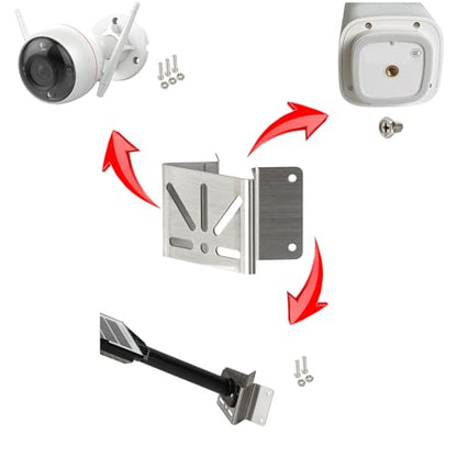 Exterior Outside Wall Corner Mount Compatible with Eufy S340/S330/E30 | Solid Weatherproof Mounting Bracket 270° Wider View Angle for CCTV Security Camera PTZ Dome Outdoor AP CPE