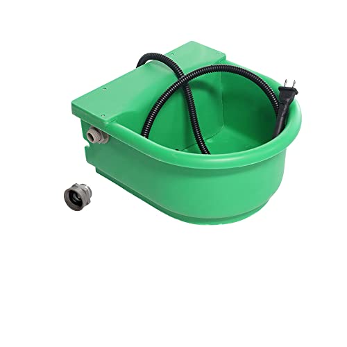 Automatic Heated Dog Bowl 1.3gal 100W Outdoor Thermal Water Dispenser Built-in Thermostat for Pet Livestock Cattle Sheep and Horse in Winter
