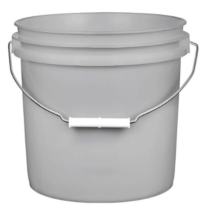 House Naturals 2 Gallon Food Grade Plastic Bucket with Screw on lid- 3 Colors- Made in USA containers- Pack of 3