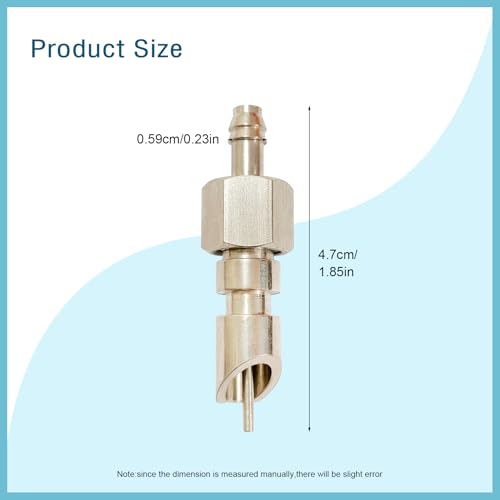 Stainless Steel Water Nipples Metal Automatic Watering System Kit for Rabbit Bunny and Rat - color: silver