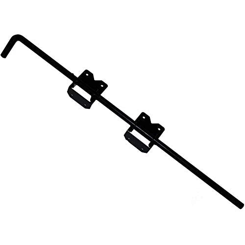 Self Closing Vinyl Fence Gate Double Gate Hardware Kit Black (for Vinyl, PVC etc Fencing) - Double Fence Gate Kit has 4 Hinges, 1 Latch, and 1 Drop Rod - size: Self Close Double Black