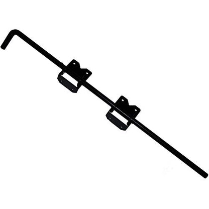 Self Closing Vinyl Fence Gate Double Gate Hardware Kit Black (for Vinyl, PVC etc Fencing) - Double Fence Gate Kit has 4 Hinges, 1 Latch, and 1 Drop Rod - size: Self Close Double Black