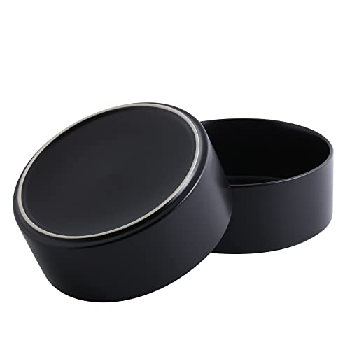Black Raised/Elevated Ceramic Dog Bowl for Medium Large Sized Breeds,Large Dog Food Water Bowl with Stand,8 in Non Slip Heavy Weighted 1800ml/ 7.6 Cups/60 OZ - color: Black, size: 8 in