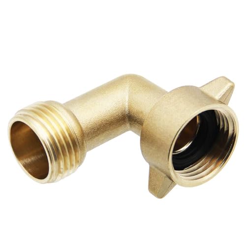 Twinkle Star 90 Degree Garden Hose Elbow, 2 Pack | 3/4" RV 90 Degree Water Hose Elbow with 2 O-rings - color: 90° Hose Elbow