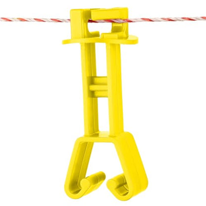 Insulators for Electric Fence Wire 25PCS Chain Link Post Extended Insulator, Farm Fence,Yellow - color: Yellow