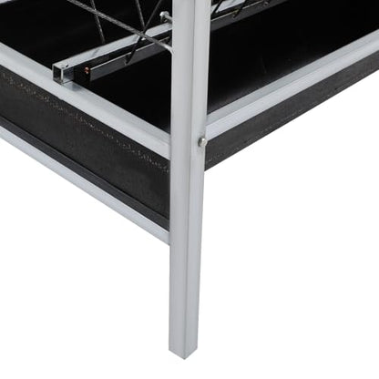 Livestock Feed Trough, Large Galvanized Livestock Feed Trough, Must-Have Galvanized Double-Sided Goat, Sheep, Cattle & Horse Feeder Ease of Assembly in Farm Outdoor for Sheep, Calf, Cow and Horse