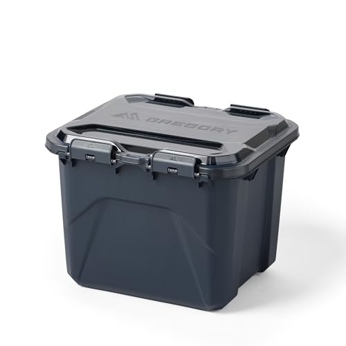 Gregory Alpaca 50L Waterproof Gear Organization/Camping Gear Box with Transparent Removable Lid, Slate Blue - color: Slate Blue, size: 50L