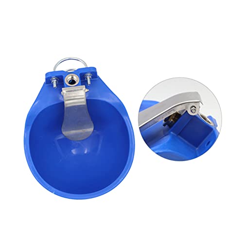 POPETPOP Farm Grade Plastic Water Bowl Large Drinking Basin for Cattle Horse Goat Sheep Stable Water Level