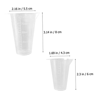 40pcs Farm Measuring Cup Accurate Liquid Measuring Tools Plastic with Scales for Garden Orchard Use and Leakproof Design