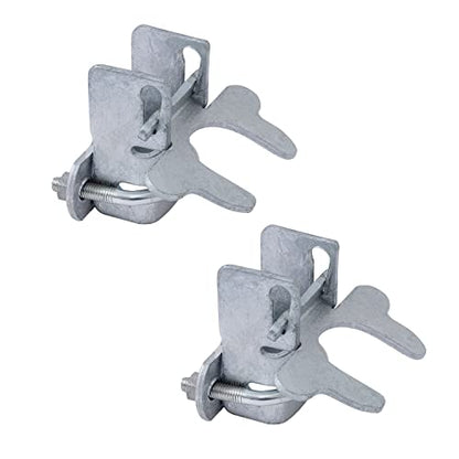 VIVIDA Kennel Gate Latch 1-3/8", Chain Link Dog Kennel Latch, for 1-3/8" Gate Frame & 1-3/8" Panel Frame, U-Bolt & Nuts Included, Galvanized Steel, 2 PCS - size: 1-3/8" (2 PCS)