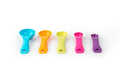 Fox Run 4843 Measuring Spoon Set, 2 x 5 x 1.75, Multicolored - style: Measuring Spoon Set