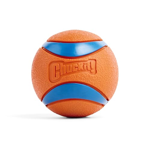 Chuckit! Ultra Ball Dog Toy - Size Large - For Dogs 60-100 lbs - Made from Durable Rubber - Super Bouncy - Floats in Water - 3-inch Diameter - Pack of 1 - color: Ultra, size: Large