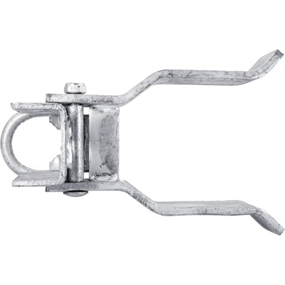 Commercial Single GATE Strong Arm Latch for 4" Fence Post - and 1-5/8" Thru 2" Chain Link or Round Pipe Gate Frames - size: 4" Single Gate