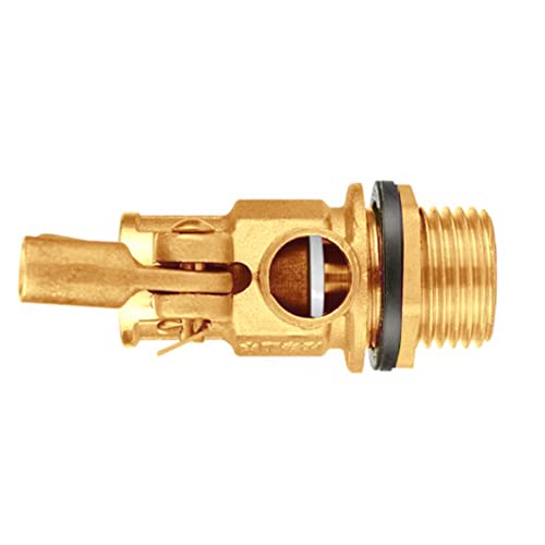 Uenede Float Ball Valve DN25 1" Male Thread Stainless Steel Floating Ball Brass Valve Automatic Switch for Stock Tank Pool Water Level Control - size: 1"-1PCS