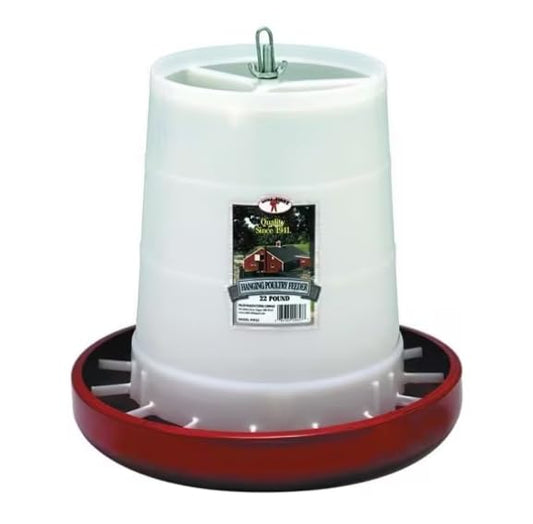 Little Giant® 22 Pound Deluxe Plastic Hanging Poultry Feeder