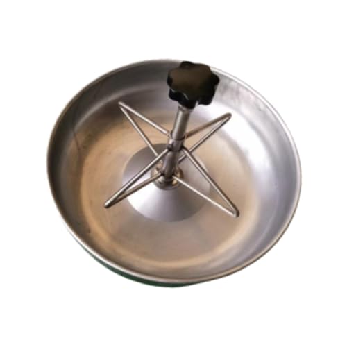 Pig Trough,Food Feeder,Stainless Steel Food Dispenser,Farm Supplies Tray,Small Animals Fodder Slot,Pig Feeder for Farm Piglet, Dia 28cm - size: Dia 28cm