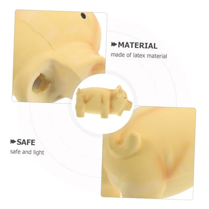 Latex Pig Dog Chew for Puppies Dogs Interactive Molar Teething Indoor Cage Use Safe Squeaky Pet Plaything for Exercise and Bite Resistance