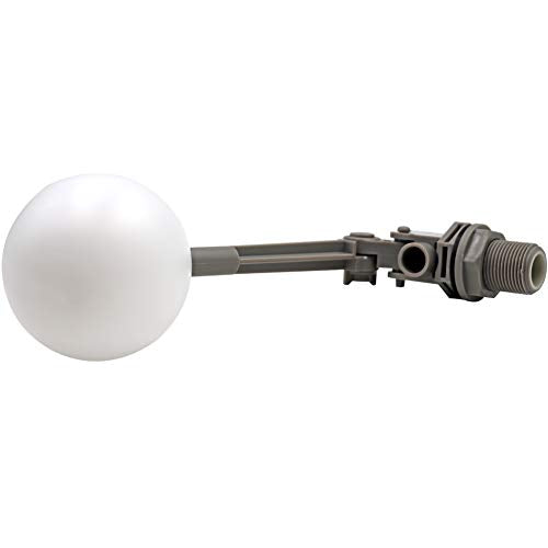 3/4 Float Valve for Water Tank Plastic Water Float Valve with Adjustable Arm Automatic Fill for Pool, Livestock Waterer