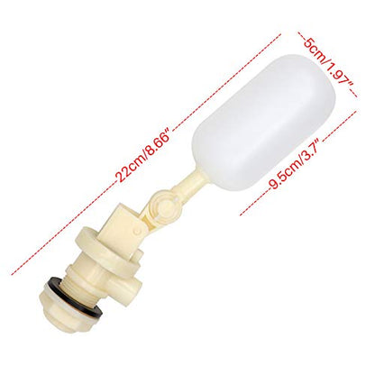 Float Valve 3/4 Inch,2 Pack Water Float Ball Valve with Adjustable Arm and Filter for Fountain,Water Trough,Water Tank,Pool,Pond,Automatic Waterer Water Bowl,Aquarium