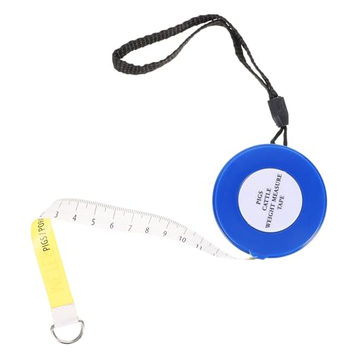 DOITOOL Professional Animal Measuring Tape for Goats Horses Cattle and Pigs Tearproof Retractable Weight Tape with Markings for Accurate Livestock Measurement Farms